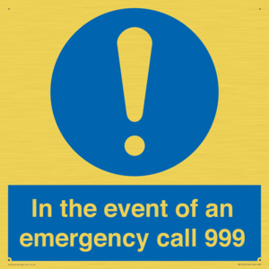 MV10319: In the event of an emergency call 999