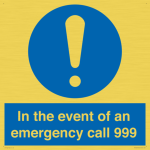 MV10319: In the event of an emergency call 999