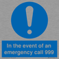 MV10319: In the event of an emergency call 999