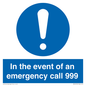 MV10319: In the event of an emergency call 999
