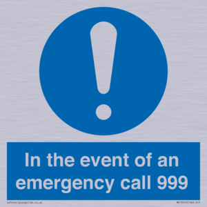 MV10319: In the event of an emergency call 999
