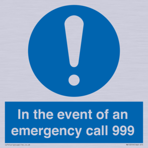 MV10319: In the event of an emergency call 999