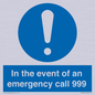 MV10319: In the event of an emergency call 999