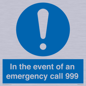 MV10319: In the event of an emergency call 999
