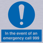 MV10319: In the event of an emergency call 999