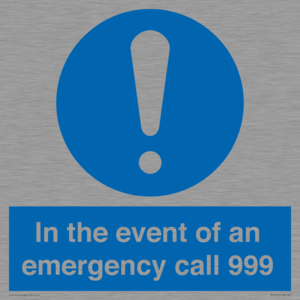 MV10319: In the event of an emergency call 999