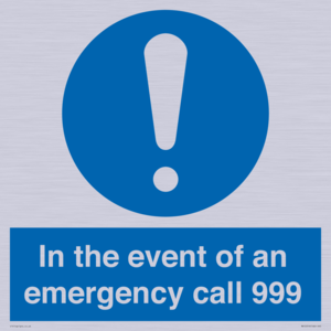 MV10319: In the event of an emergency call 999