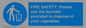 MV10334: FIRE SAFETY: Please use the buckets provided to dispose of your cigarettes