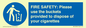 MV10334: FIRE SAFETY: Please use the buckets provided to dispose of your cigarettes