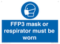 MV10386: FFP3 mask or respirator must be worn