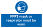 MV10386: FFP3 mask or respirator must be worn