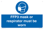 MV10386: FFP3 mask or respirator must be worn