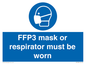 MV10386: FFP3 mask or respirator must be worn