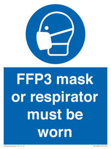 MV10386: FFP3 mask or respirator must be worn