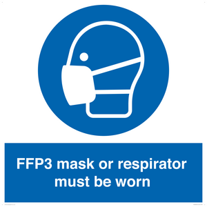 MV10386: FFP3 mask or respirator must be worn