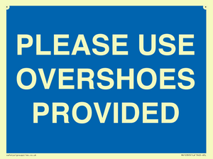 MV10393: PLEASE USE OVERSHOES PROVIDED