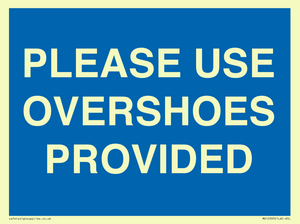 MV10393: PLEASE USE OVERSHOES PROVIDED