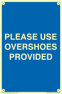 MV10393: PLEASE USE OVERSHOES PROVIDED