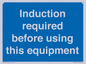 MV10418: Induction required before using this equipment