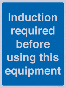 MV10418: Induction required before using this equipment