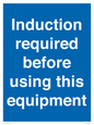 MV10418: Induction required before using this equipment