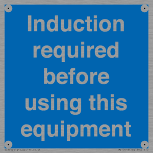 MV10418: Induction required before using this equipment