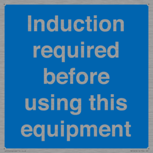MV10418: Induction required before using this equipment