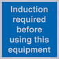 MV10418: Induction required before using this equipment