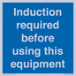 MV10418: Induction required before using this equipment
