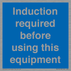 MV10418: Induction required before using this equipment
