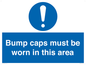MV10424: Bump caps must be worn in this area