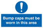 MV10424: Bump caps must be worn in this area