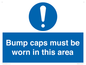 MV10424: Bump caps must be worn in this area