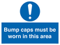 MV10424: Bump caps must be worn in this area