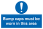 MV10424: Bump caps must be worn in this area