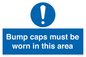 MV10424: Bump caps must be worn in this area