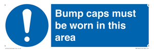 MV10424: Bump caps must be worn in this area