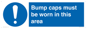 MV10424: Bump caps must be worn in this area