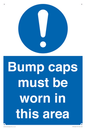 MV10424: Bump caps must be worn in this area