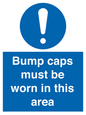 MV10424: Bump caps must be worn in this area