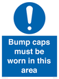 MV10424: Bump caps must be worn in this area