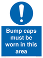 MV10424: Bump caps must be worn in this area