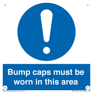 MV10424: Bump caps must be worn in this area