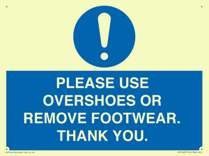 MV10437: PLEASE USE OVERSHOES OR REMOVE FOOTWEAR. THANK YOU.