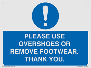 MV10437: PLEASE USE OVERSHOES OR REMOVE FOOTWEAR. THANK YOU.
