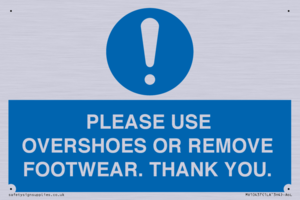MV10437: PLEASE USE OVERSHOES OR REMOVE FOOTWEAR. THANK YOU.