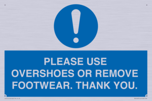 MV10437: PLEASE USE OVERSHOES OR REMOVE FOOTWEAR. THANK YOU.