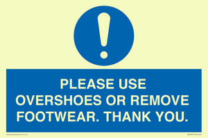 MV10437: PLEASE USE OVERSHOES OR REMOVE FOOTWEAR. THANK YOU.