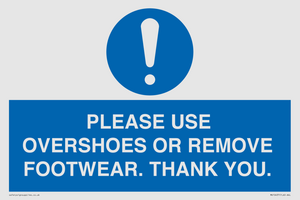 MV10437: PLEASE USE OVERSHOES OR REMOVE FOOTWEAR. THANK YOU.
