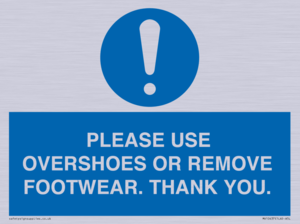 MV10437: PLEASE USE OVERSHOES OR REMOVE FOOTWEAR. THANK YOU.